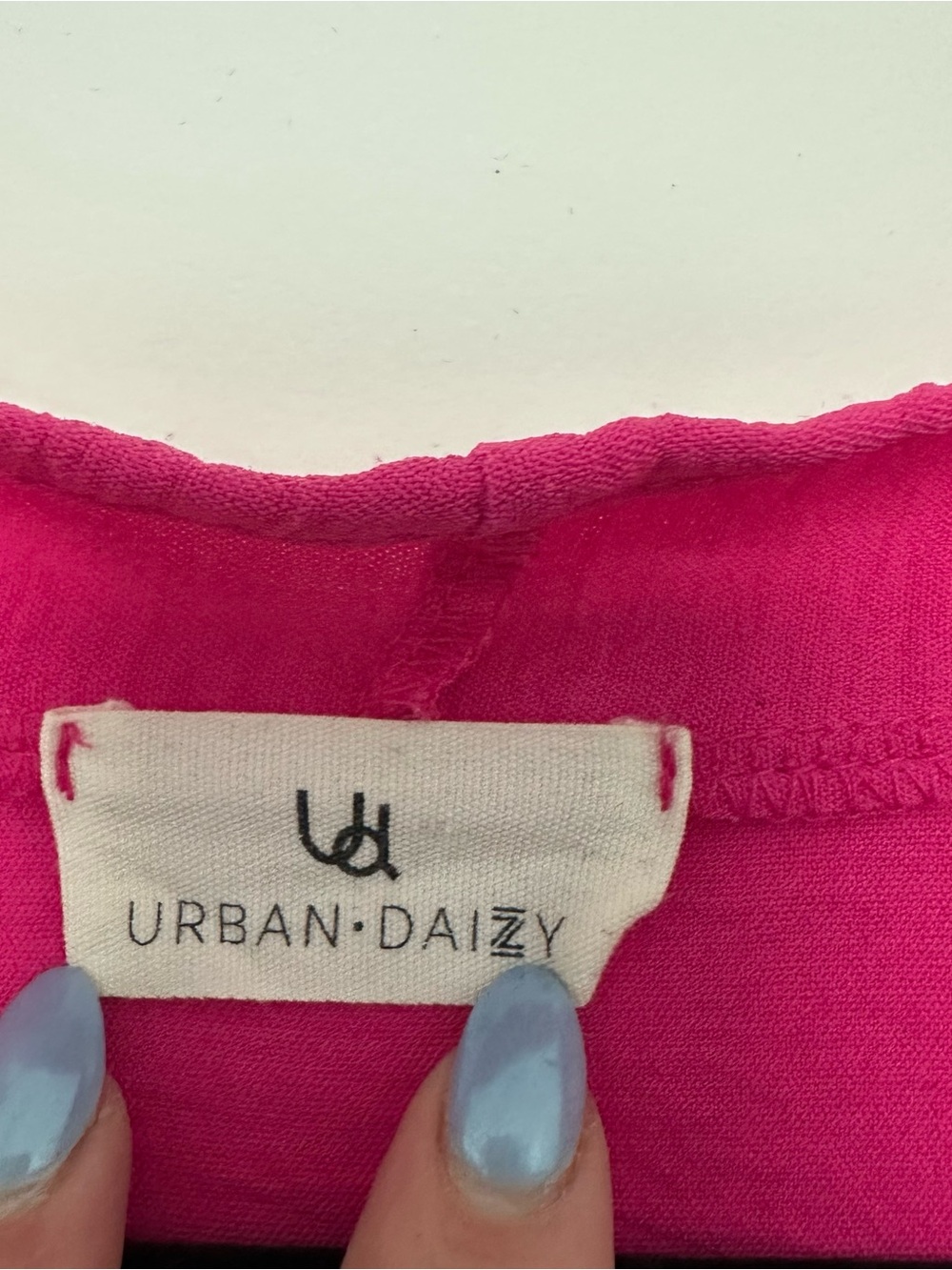 Dolman V-Neck Tunic Top in Bright Pink - Picture 4 of 4